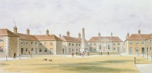 Vista de las casas de beneficencia de Charles Hopton, 1852