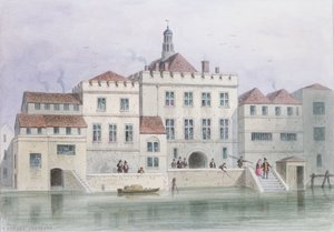Vista del antiguo Fishmongers Hall, 1650 de Thomas Hosmer Shepherd