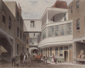 Vista de la Taberna Cross Keys, Wood Street de Thomas Hosmer Shepherd