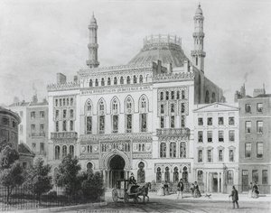 Vista del Panóptico Real de Ciencia y Arte, 1825 de Thomas Hosmer Shepherd