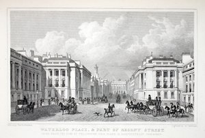 Waterloo Place y parte de Regent Street, de 
