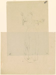 Mujer con brazos extendidos de Thomas Hovenden