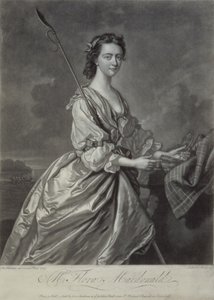 Flora MacDonald (1722-90), grabado por J. Faber, 1747 de Thomas Hudson