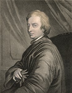 Retrato de John Dryden (1631-1700) grabado por Charles Edward Wagstaff (n.1808) pub. por William Mackenzie