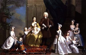 La familia Radcliffe, c.1738-42