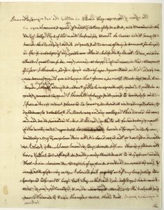 Carta autógrafa firmada como Ministro de EE.UU. en Francia, al Dr. John Page