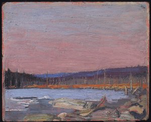 Un lago del norte, c.1916 de Tom Thomson