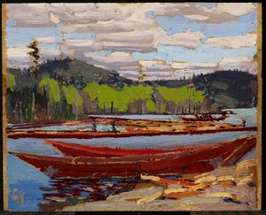 Bateaux, verano de 1916 de Tom Thomson