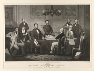 El presidente Lincoln y su gabinete de Thomas Kelly