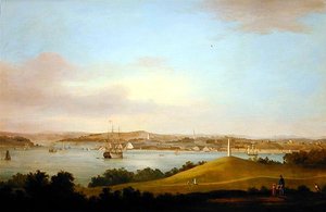 Vista del estuario del Tamar, Plymouth de Thomas L. Hornbrook