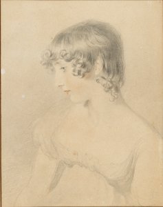 Retrato busto de Susan Bloxam, girado en perfil a la izquierda, 1818 de Thomas Lawrence