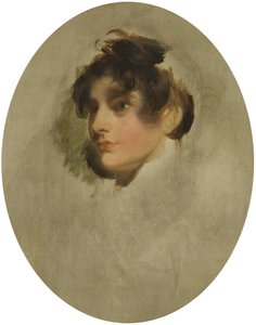 Cabeza de una joven, c.1800-05 de Thomas Lawrence
