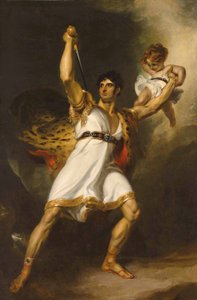 Retrato de John Philip Kemble (1757-1823), de cuerpo entero, como Rolla de Pizarro de Sheridan de Thomas Lawrence