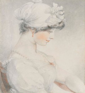 Retrato de Julia Angerstein, medio cuerpo, de perfil a la derecha de Thomas Lawrence