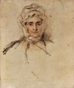 Retrato de Lucy Lawrence, la madre del artista, un boceto de Thomas Lawrence