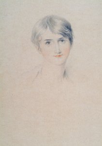Retrato de Miss Bloxham, c.1800-10 (lápiz y tiza sobre papel) de Thomas Lawrence