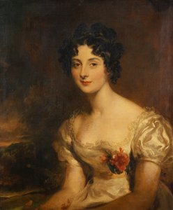 Retrato de Miss Emily Maxwell (óleo sobre lienzo) de Thomas Lawrence