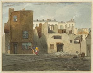 Parte trasera del Infirmary, mostrando Whitson Street de Thomas Leeson the Elder Rowbotham