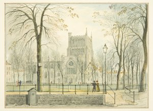 Catedral de Bristol y College Green de Thomas Leeson the Elder Rowbotham