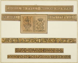 Frisos tallados y escudos de armas de 46 Baldwin Street