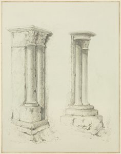 Columnas en las instalaciones de Mereweather entre Nicholas Street y Corn Street de Thomas Leeson the Elder Rowbotham