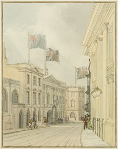 Calle Corn desde la Casa del Consejo de Thomas Leeson the Elder Rowbotham