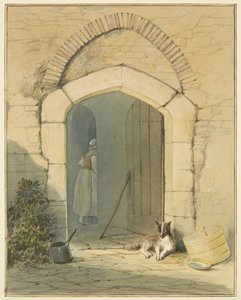 Entrada de la granja de Thomas Leeson the Elder Rowbotham