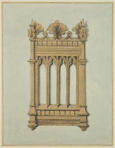Fragmento de roble tallado del antiguo Tuckers