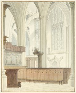 Interior de la Catedral de Bristol, cerca del órgano de Thomas Leeson the Elder Rowbotham