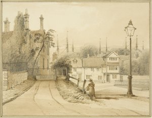 Lower College Green, o College Square de Thomas Leeson the Elder Rowbotham