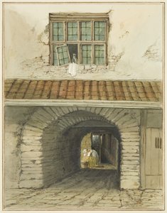 Arco de pasaje detrás de la casa en Marsh Street de Thomas Leeson the Elder Rowbotham