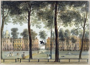 Queen Square, mirando al sureste de Thomas Leeson the Elder Rowbotham