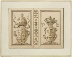 Escudos de armas reales de 46 Baldwin Street de Thomas Leeson the Elder Rowbotham