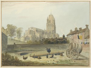 Iglesia de St Mary Redcliffe desde el noreste de Thomas Leeson the Elder Rowbotham