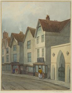 Temple Street mostrando la entrada a Temple Church de Thomas Leeson the Elder Rowbotham