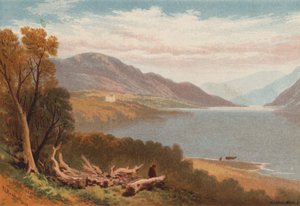 Los lagos ingleses, Ullswater (litografia en color)