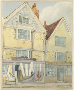 Dos casas antiguas en el lado norte de Castle Street de Thomas Leeson the Elder Rowbotham