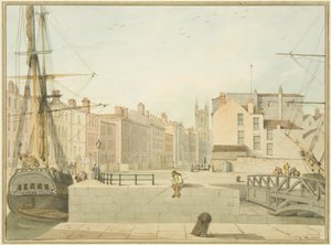 Vista de Prince Street, Bristol de Thomas Leeson the Elder Rowbotham
