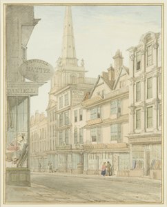 Calle Wine, mostrando la Casa de Yeamans a la derecha de Thomas Leeson the Elder Rowbotham
