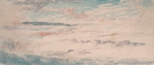 Estudio de nubes - Alto con flecos azules y rojos - Cúmulos