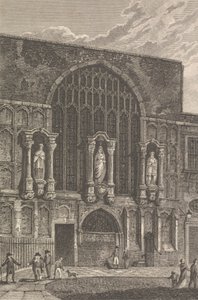 Vista de la capilla de St. Magdelen, Guildhall de Thomas Lord Busby