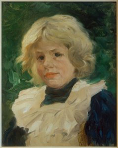 Retrato de una niña rubia