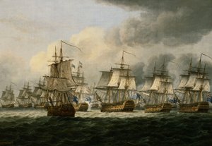 La batalla de Doggerbank, 5 de agosto de 1781, 1834 de Thomas Luny