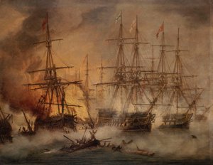 Batalla de Navarino, 20 de octubre de 1827 de Thomas Luny