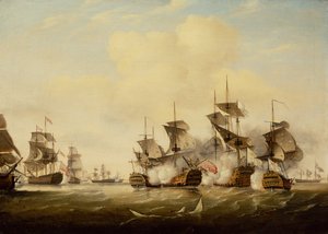 La batalla de Toulon de Thomas Luny