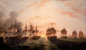La batalla del Nilo de Thomas Luny