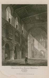 Interior de la Iglesia de San Bartolomé el Grande de Thomas Malton