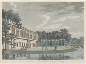La fachada este de la biblioteca del Trinity College de Thomas Malton
