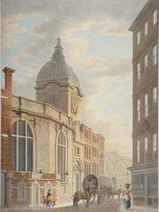 Iglesia de San Benet Fink, Threadneedle Street, Ciudad de Londres, 1797 de Thomas Malton II