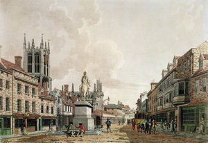 The Market Place, Hull, mirando al norte de Thomas Malton Jnr.